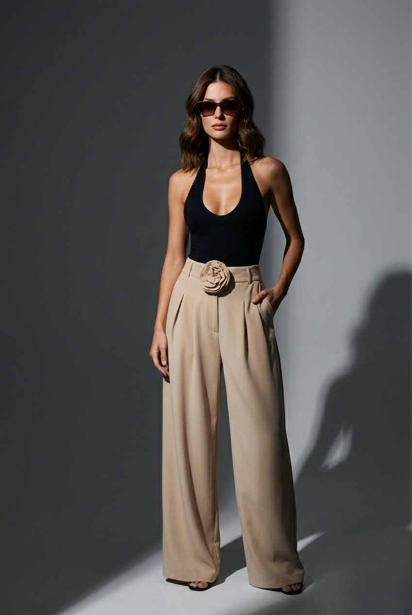 Pantalón wide leg