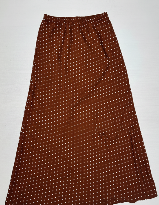 Falda midi polka dot