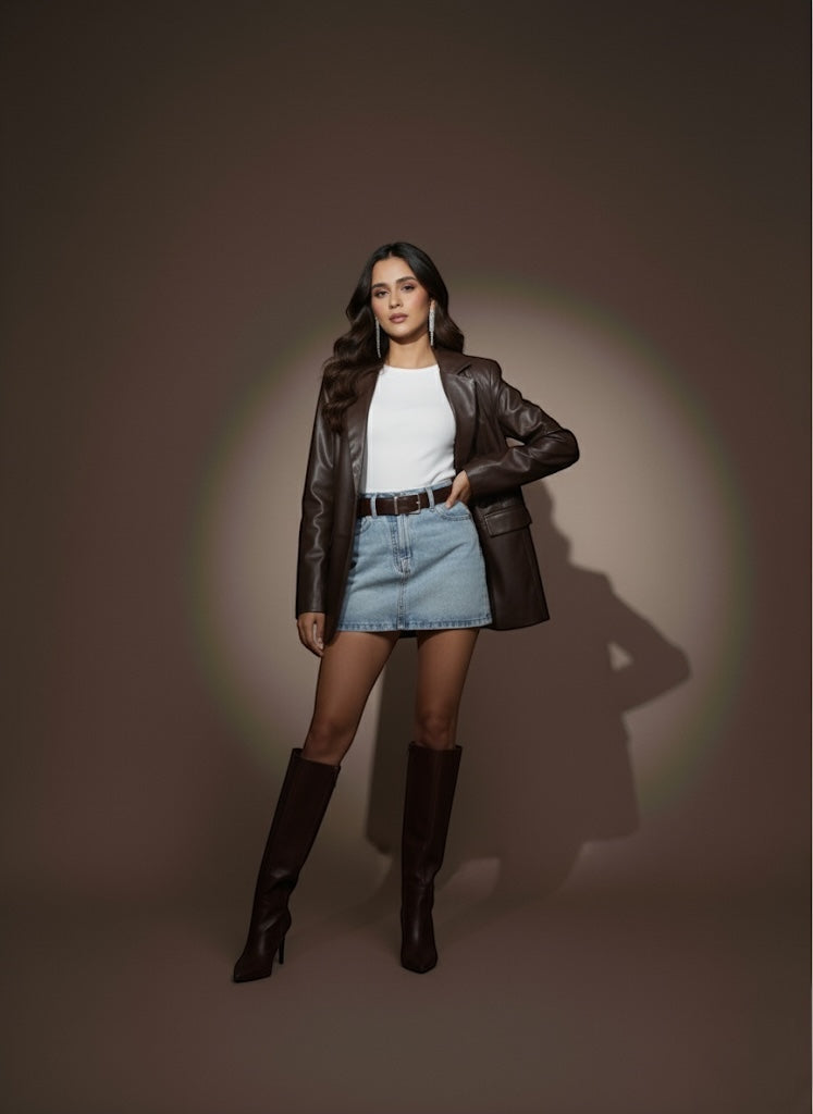 Rafaella Oversize Blazer Vinipiel