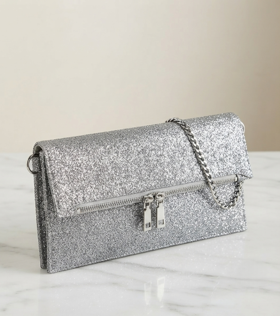 Rachel Silver Clutch