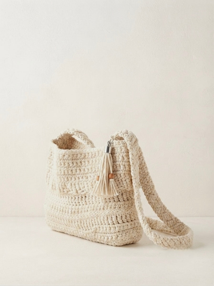 Ivory Crochet Bag