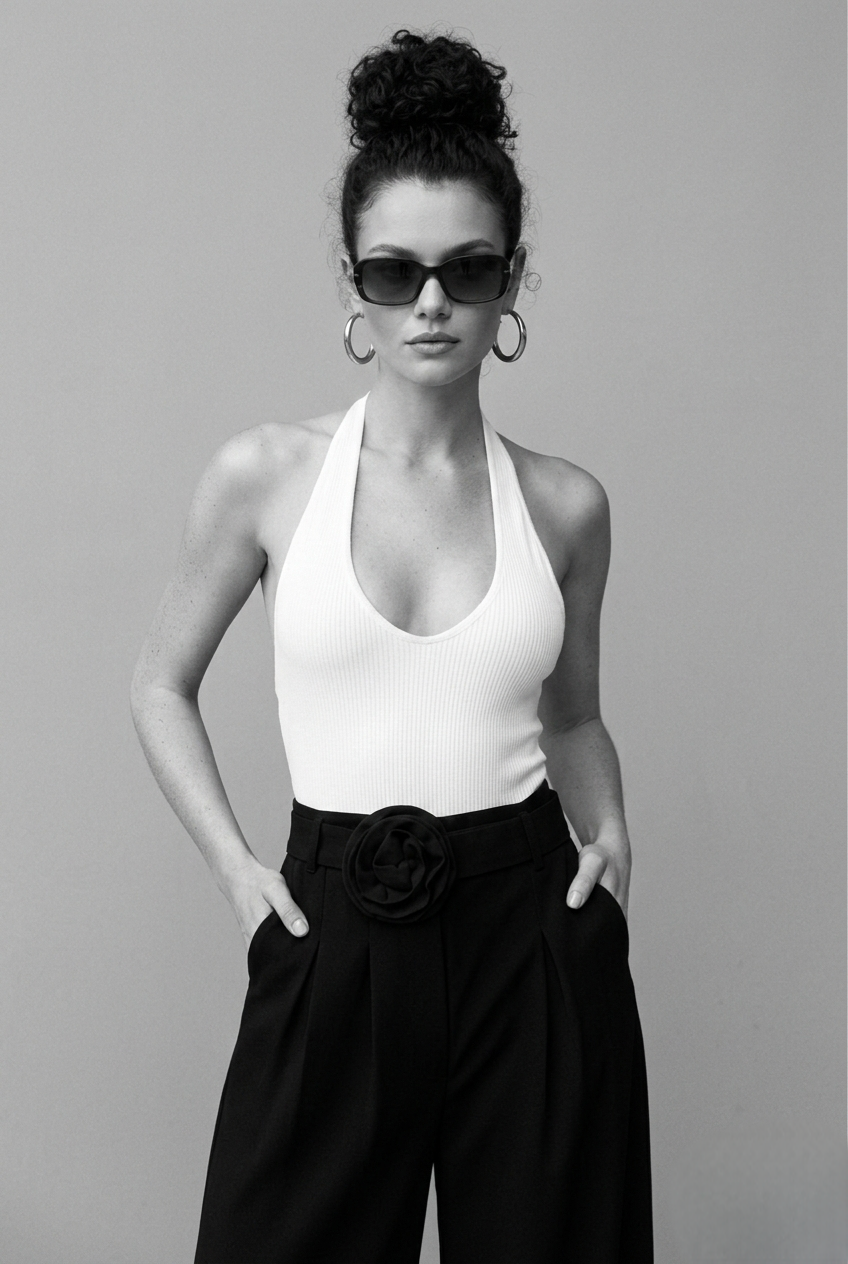Pantalón wide leg