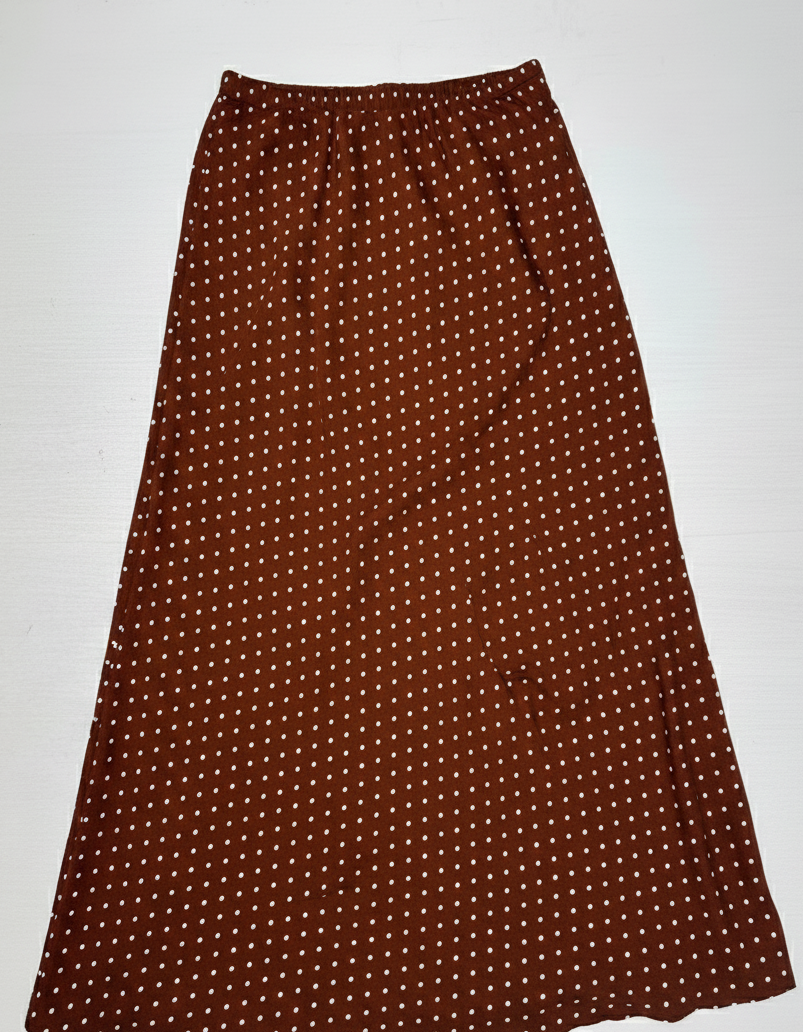 Falda midi polka dot