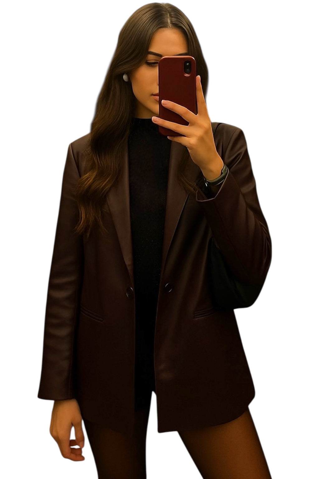 Rafaella Oversize Blazer Vinipiel