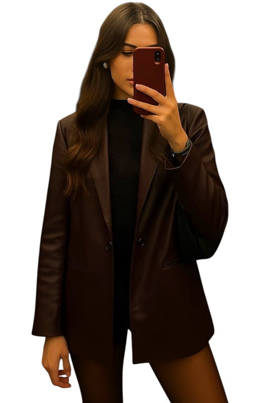 Rafaella Oversize Blazer Vinipiel