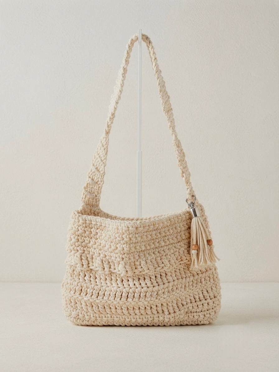 Ivory Crochet Bag