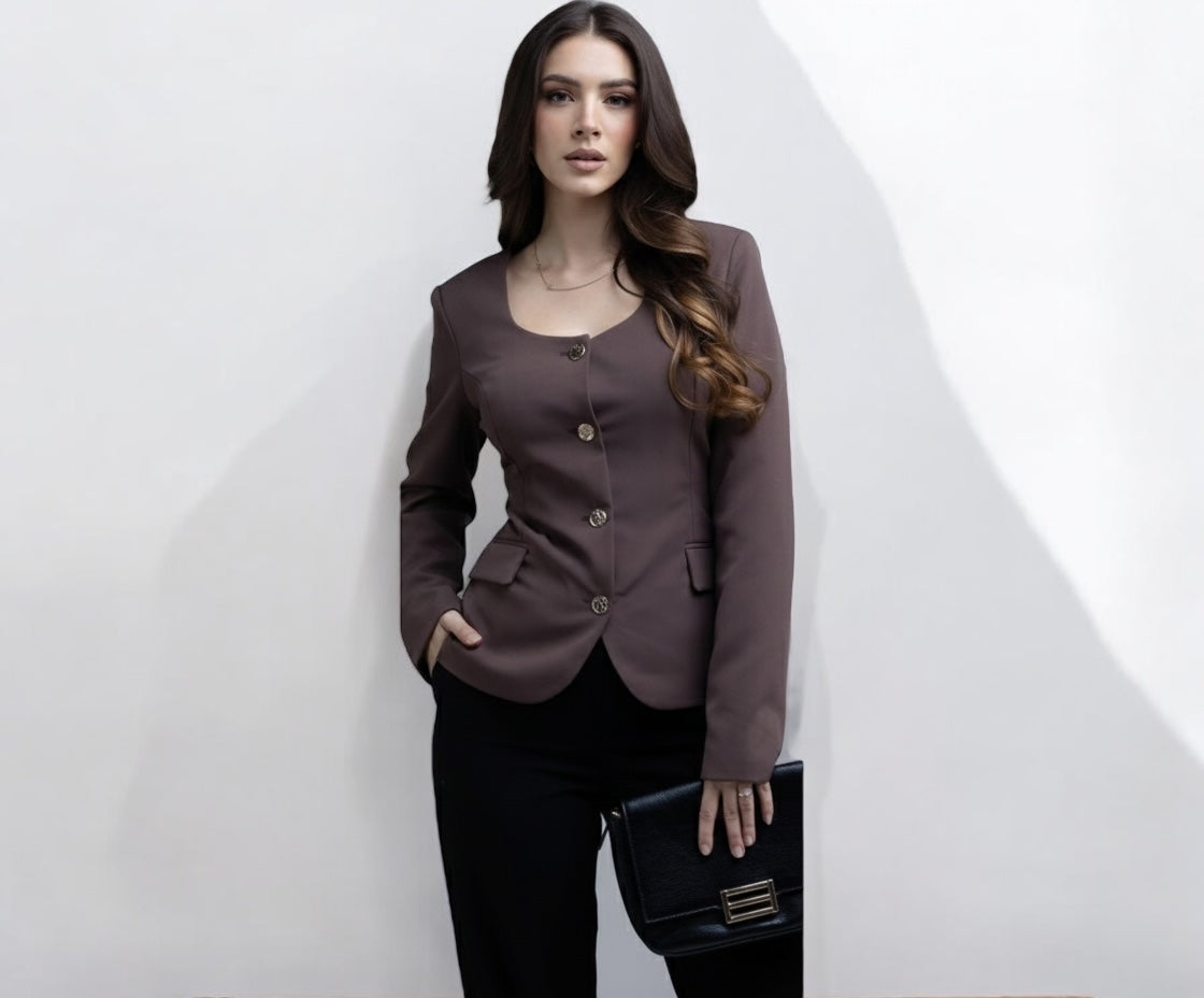 Elle Blazer Top